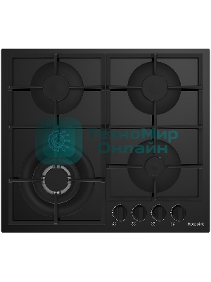 Газовая варочная поверхность Hotpoint HG 62FA/BK черный