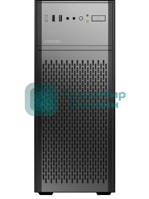 Компьютерный корпус Digma DCC-MD301 черный без БП ATX 1x80мм 4x120мм 1xUSB 2.0 1xUSB 3.0 audio