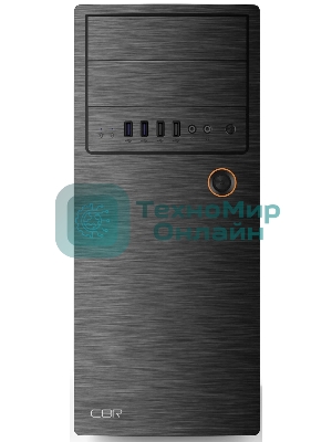 Корпус CBR PCC-ATX-E180-USB32-USB22-WPSU, Midi-Tower, чёрный