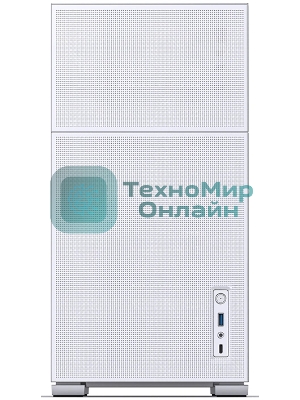 Компьютерный корпус без блока питания Case JONSBO D41 MESH, Midi-Tower, TG, no fan, 1xUSB-A 3.2 + 1xUSB-C 3.2, ATX, mATX белый