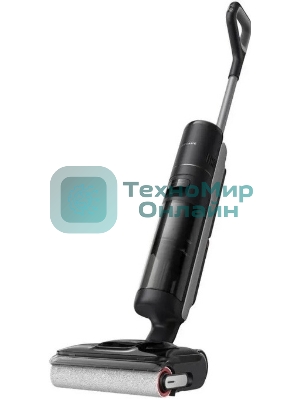 Пылесос вертикальный моющий Dreame H12 Dual Flex Reach черный, питание от аккумулятора, 400 Вт, уборка сухая/влажная, пылесборник 0,7 л