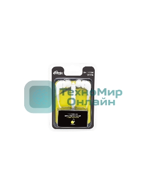 Проводные наушники Ritmix RH-112M белый, вкладыши, Jack 3.5 мм, микрофон на кабеле