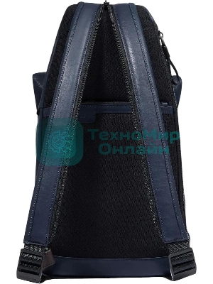 Рюкзак слинг Piquadro Harper CA6784AP/BLUTM синий/коричневый кожа