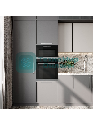 Встраиваемая микроволновая печь Korting KMI 830 GNBX черный, 34 л, 900 Вт, переключатели - сенсор