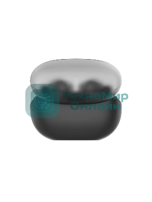 Наушники TWS Tecno Buds 4 черный, вкладыши, Bluetooth, до 6 ч