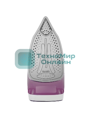 Утюг Eurostek EEI-2603 белый/розовый, 2600 Вт, 45 г/мин, 140 г/мин, 350 мл