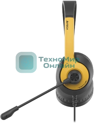Гарнитура A4Tech Fstyler FH100U желтый/черный, проводная