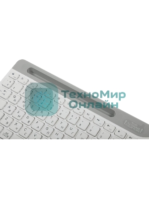 Клавиатура проводная A4Tech Fstyler FK25, USB, белый/серый