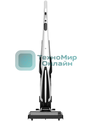 Пылесос вертикальный Deerma VXPD141 черный/белый, питание от аккумулятора, 253 Вт, уборка влажная/сухая, пылесборник 0.55 л