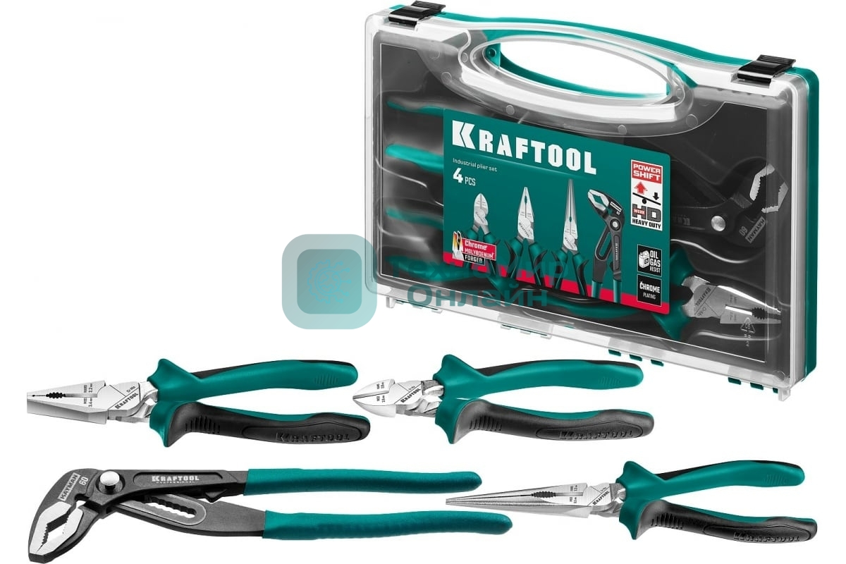 Набор губцевого инструмента KRAFTOOL 22012 4 шт