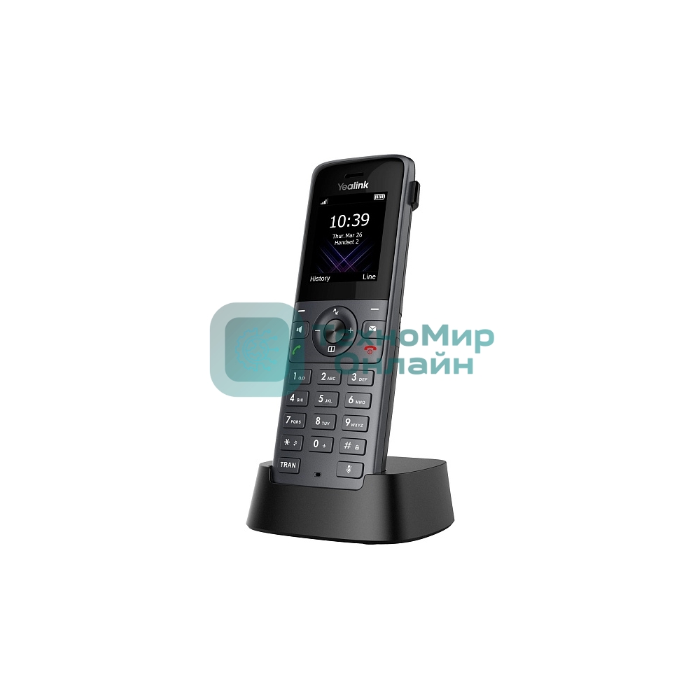 Телефон DECT-трубка Yealink W74H черный