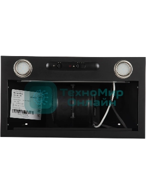 Вытяжка встраиваемая Elikor Врезной блок 52П-400-П3Д черный, 50 см, 400 куб. м/ч, 55 дБ