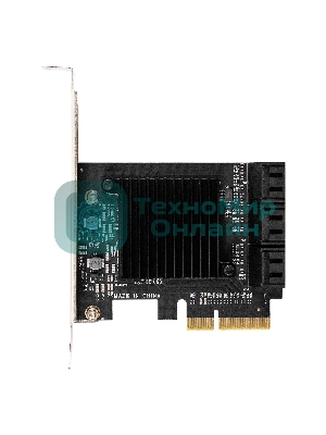 Контроллер ExeGate EXE-516 (PCI-E x4 v3.0, SATA3 6Gb/s, 6 int, ASMedia Chipset ASM1166)