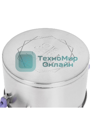 Кастрюля LARA LR02-255 Лаванда 6,4 л, 24 см, нержавеющая сталь, с крышкой