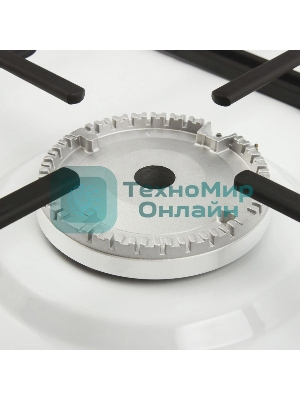 Газовая варочная панель Maunfeld EGHE.32.3EW/G, 2 конфорки, эмалированная сталь, белый