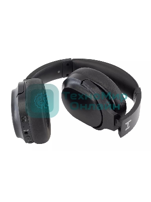 Беспроводные/проводные наушники Harper HB-712 черный, накладные, Bluetooth + проводной, активное шумоподавление, до 24 ч