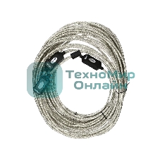 Кабель-адаптер VCOM VUS7049-25M USB2.0-repeater, удлинительный активный Am-->Af 25м