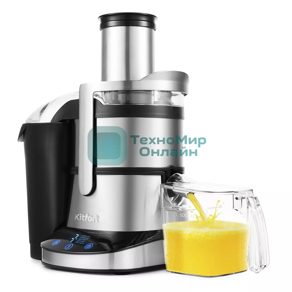 Соковыжималка центробежная Kitfort КТ-1112 1100Вт черный
