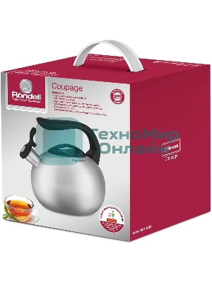 Чайник для плиты металлический Rondell Coupage RDS-1832 2.8 л. стальной
