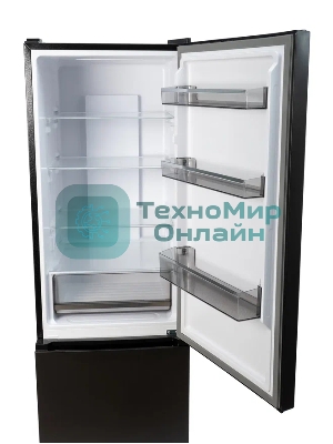 Холодильник Smile SRF378DI графит двухкамерный 240/95л морозилка снизу, No Frost