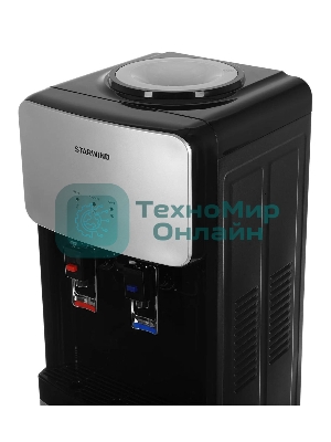 Кулер Starwind SW-1011EB напольный, электронный, черный/серебристый