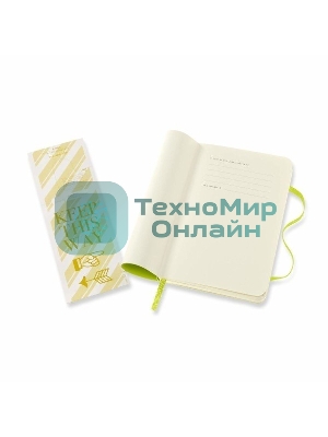 Блокнот Moleskine CLASSIC SOFT QP611C2 Pocket 90x140 мм, 192 страниц, линейка, мягкая обложка, лайм