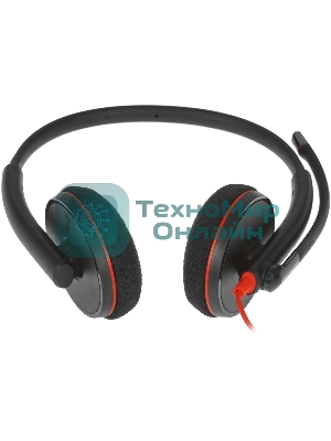 Гарнитура проводная Poly Blackwire 3220 Stereo USB-C Headset +USB-C/A Adapter (Bulk) черный