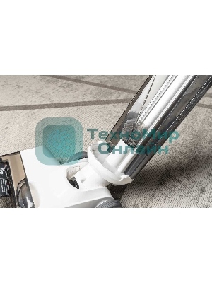 Пылесос вертикальный GARLYN Aqua Base 3 белый/черный, питание от аккумулятора, 170 Вт, уборка сухая/влажная, пылесборник 0.4 л