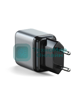 Сетевое зар./устр. Satechi USB-C GaN Wall Charger 30W 3A (PD) USB Type-C универсальное серый (ST-UC30WCM-EU)
