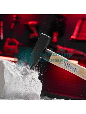 Молоток слесарный Matrix 800 г, квадратный боек, деревянная рукоятка