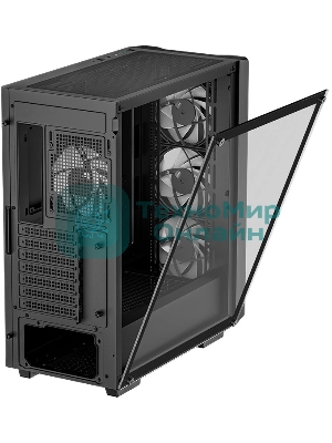 Корпус ATX Deepcool CC560 V2 черный, без БП, боковая панель из закаленного стекла, USB 3.0, USB 2.0, audio