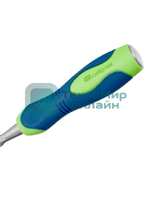 Долото-стамеска Сибртех, 10 мм, двухкомпонентная рукоятка