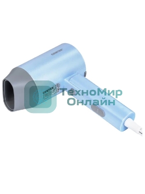 Фен Centek CT-2203 синий, 1600 Вт, компактный, ионизация