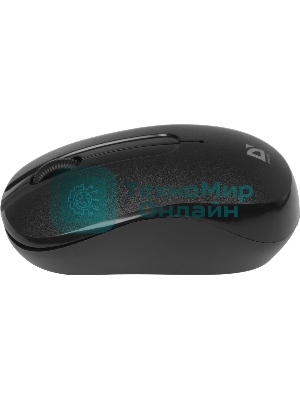 Мышь беспроводная Defender Datum MM-285 черный, 1600 dpi, радиоканал, USB, кнопки - 3