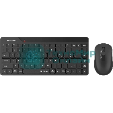 Комплект клавиатура+мышь A4Tech FStyler FG2200 Air2 беспроводной, USB, 1200 DPI, черный
