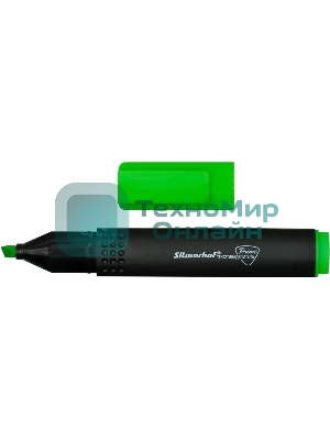 Текстовыделитель Silwerhof Prime 108031-03, скошенный пишущий наконечник, 1-4мм, зеленый, коробка