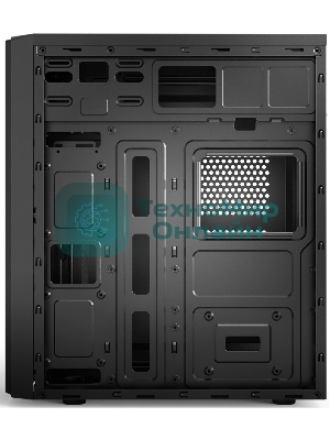 Корпус CBR PCC-ATX-E180-USB32-USB22-WPSU, Midi-Tower, чёрный