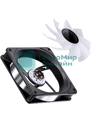 Вентилятор для корпуса JONSBO FR-606BR Reverse (120x120x25мм, 4-pin PWM, ARGb, 35.99CFM, 26.5dBA, 1500RPM, черный)