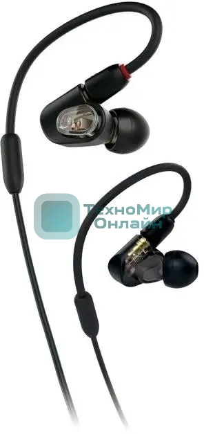Проводные наушники Audio-Technica ATH-E50 черный, вкладыши