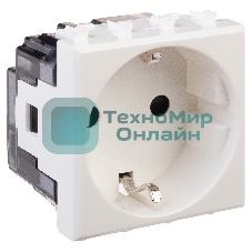 Розетка ДКС 4400002 2 мод. 2P+E Avanti 