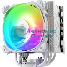 Кулер для процессора Alseye ETS-T50A-W-ARGb белый, 120 мм, алюминий/медь, 1600 об/мин, 24 дБ, 4 pin, 230 Вт, 160 мм