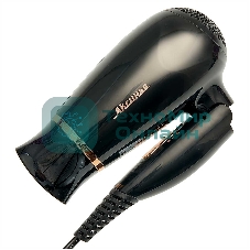 Фен АКСИНЬЯ КС-705 черный/золотистый, 1200 Вт, компактный