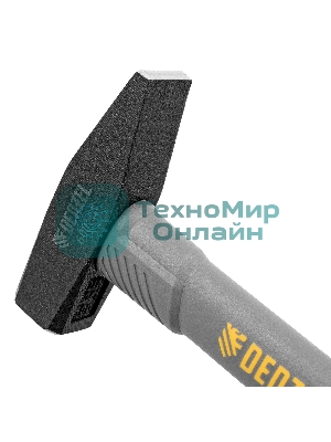 Молоток слесарный Denzel 600 г, кованый, фибергласовая рукоятка c TPR покрытием