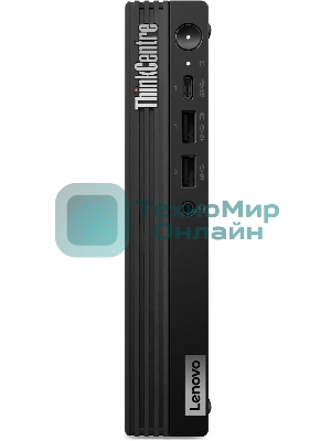 Мини ПК Lenovo ThinkCentre Tiny M70q-5 slim i5 14400T (1.3) 16Gb SSD512Gb UHDG Windows 11 Pro 64 WiFi BT 90W kb мышь клавиатура черный (12TD004HUM)