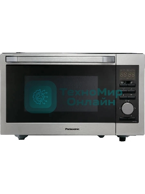 Микроволновая печь Panasonic NN-C69MSZPE нержавеющая сталь/черный, 30 л, 1000 Вт, переключатели - кнопки, поворотный механизм