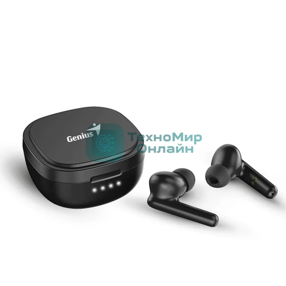 Наушники TWS Genius HS-M910BT черный, внутриканальные, Bluetooth 5.3, шумоподавление, до 4 ч