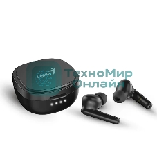 Наушники TWS Genius HS-M910BT черный, внутриканальные, Bluetooth 5.3, шумоподавление, до 4 ч