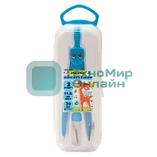 Готовальня Silwerhof Веселые друзья, металл, 11.5 см, в комплекте: 2 предмета