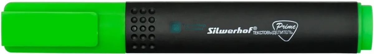 Текстовыделитель Silwerhof Prime 108031-03, скошенный пишущий наконечник, 1-4мм, зеленый, коробка