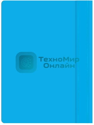 Папка-скоросшиватель Silwerhof Eco A4, прозрачный верхний лист, пластик, голубой